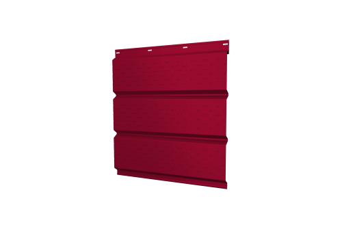 Софит металлический полная перфорация 0,45 PE с пленкой RAL 3003 рубиново-красный