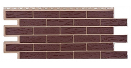 Фасадная панель Т-Сайдинг Саман коричневый