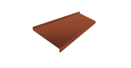 Отлив простой 250 0,45 PE с пленкой RAL 8004 терракота (2м)