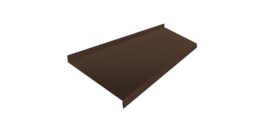 Отлив простой 250 0,5 Atlas X с пленкой RAL 8017 шоколад (2м)