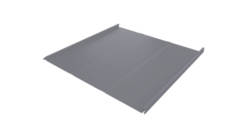 Фальц двойной стоячий Line Grand Line 0,45 PE с пленкой на замках RAL 7004 сигнальный серый