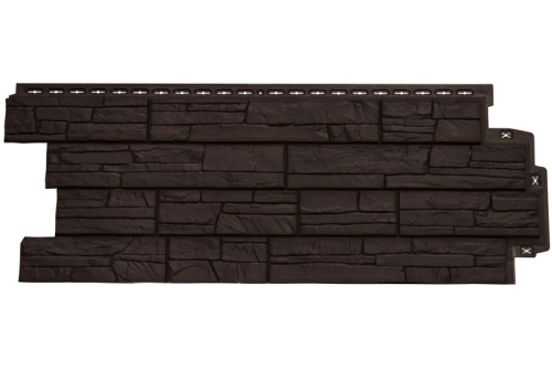 Фасадная панель GL Сланец Classic шоколадный