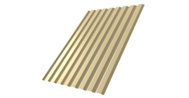 Профнастил С20А 0.4 PE RAL 1014 слоновая кость