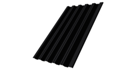 Профнастил HC35R GL 0,5 PurLite Мatt RAL 9005 черный