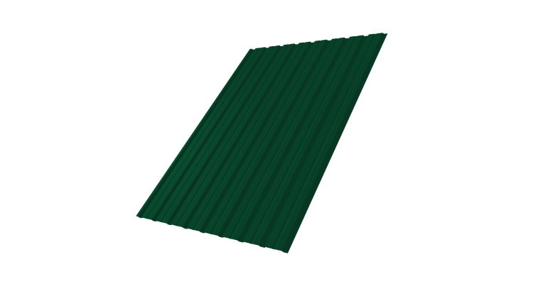 Профнастил С10В 0.45 PE с пленкой RAL 6005 зеленый мох