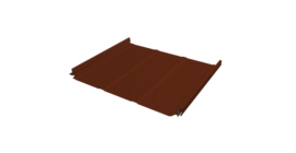 Кликфальц Pro Line Grand Line 0,45 PE с пленкой на замках RAL 3009 оксидно-красный