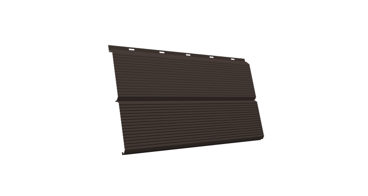 ЭкоБрус 0,345 Gofr GL 0.5 Satin с пленкой RR 32 темно-коричневый