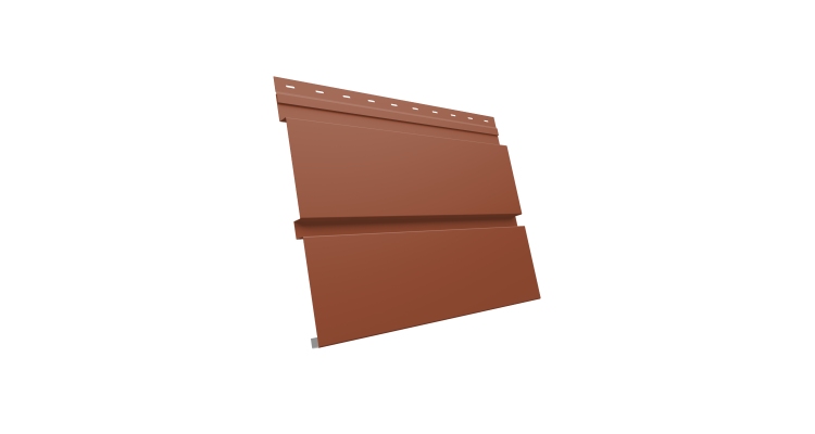 Квадро брус 0.5 PurLite Мatt с пленкой RAL 8004 терракота