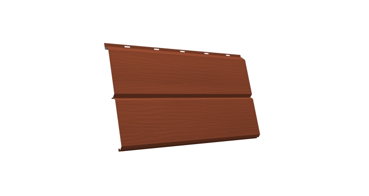 ЭкоБрус 3D GL 0.45 PE с пленкой RAL 8004 терракота