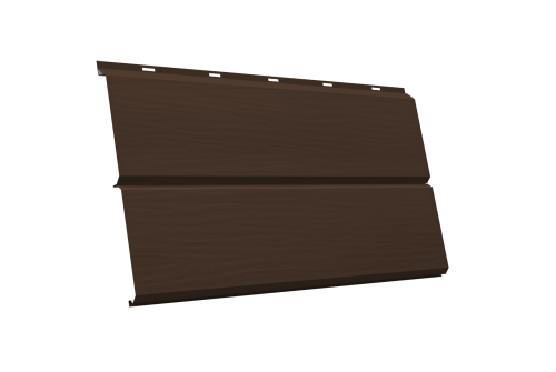 ЭкоБрус 3D GL 0.45 PE с пленкой RAL 8017 шоколад