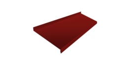 Отлив простой 200 0,5 Satin с пленкой RAL 3011 коричнево-красный (2м)