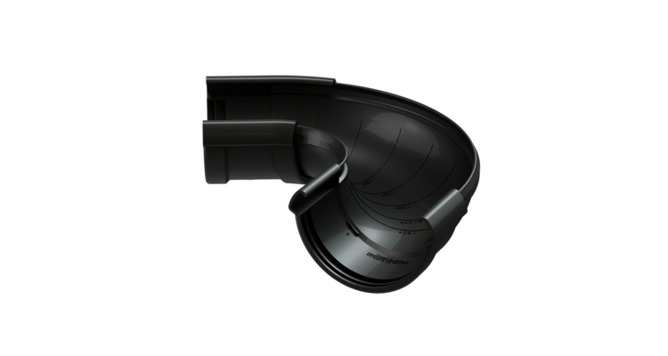 Угол желоба регулируемый Lux, карбон