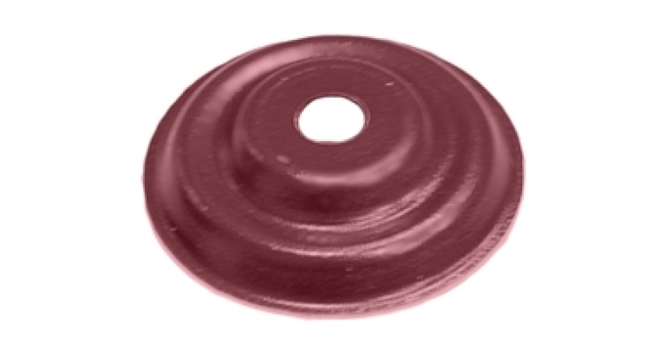 Накладка декоративная кронштейна трубы Grand Line на кирпич RAL 3005 красное вино