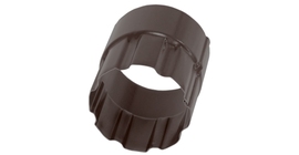 Соединитель трубы 90 мм Мatt RAL 8017 шоколад