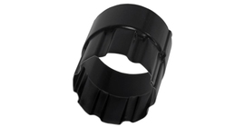 Соединитель трубы 90 мм Мatt RAL 9005 черный