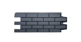 Фасадная панель GL Клинкерный кирпич Design графит со швом RAL 9005