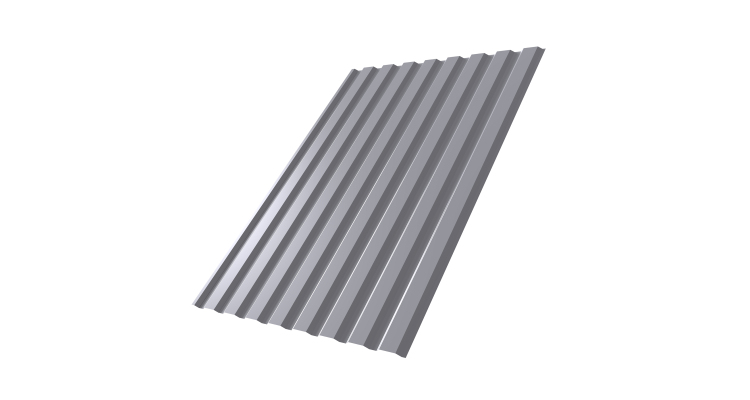 Профнастил С20А 0.45 PE RAL 7004 сигнальный серый