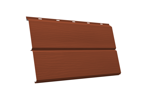 ЭкоБрус 3D 0,345 GL 0.45 PE с пленкой RAL 8004 терракота