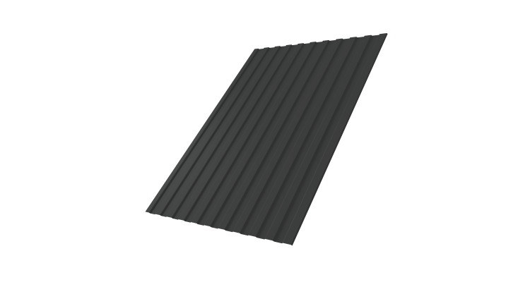 Профнастил С8A 0,5 PurPro Matt 275 RAL 7016 антрацитово-серый