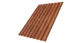 Профнастил С20A 0.45 Print Premium Rowan Wood Intense FTC