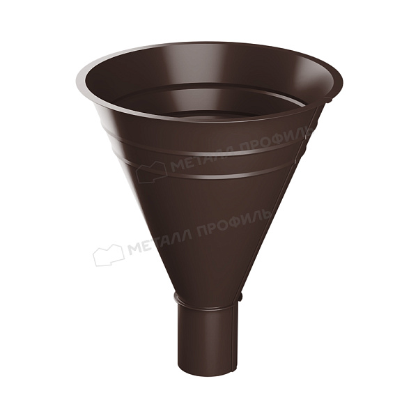 Воронка водосборная Металл Профиль Foramina PUR D100/300 RAL 8017