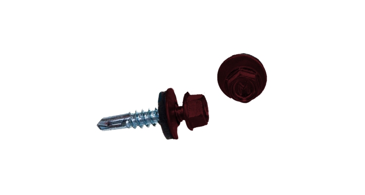 Саморезы Daxmer 5,5х25 RAL 3005 (250) сверло №3