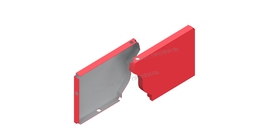 Заглушка желоба правая Металл Профиль БЮДЖЕТ 120х86 RAL 3011