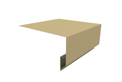 Планка околооконная сложная Экобрус Grand Line 250х75х25 0,45 PE с пленкой RAL 1014 слоновая кость (2м)