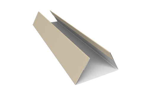 Планка стыковочная составная нижняя 0,45 Drap TX RAL 1015 светлая слоновая кость (2м)