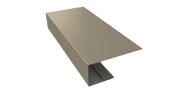 J-Профиль 18мм 0,5 Satin с пленкой RAL 1015 светлая слоновая кость (3м)