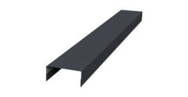 Крышка 30х20 жалюзи Texas 0,45 Drap TX RAL 7024 мокрый асфальт (2,5м)