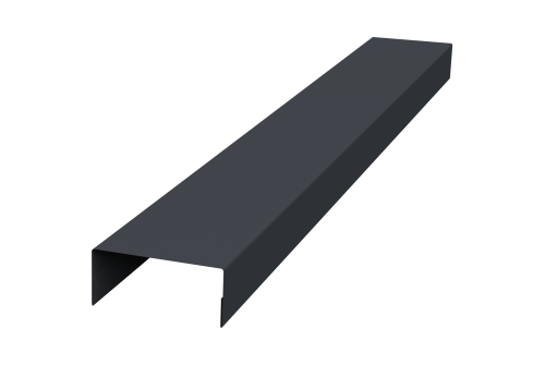 Крышка 30х20 жалюзи Texas 0,5 Satin RAL 7024 мокрый асфальт (2м)