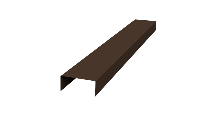 Крышка 45х20 жалюзи Texas 0,5 Rooftop Бархат RAL 8017 шоколад (2,5м)