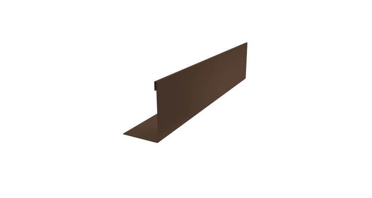 Нащельник 125 Texas 25х35 0,5 Atlas X RAL 8017 шоколад (L1,8)