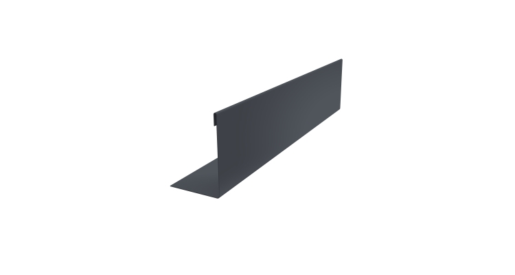 Нащельник 125 Texas 25х35 0,5 Velur X RAL 7024 мокрый асфальт (L2,0)