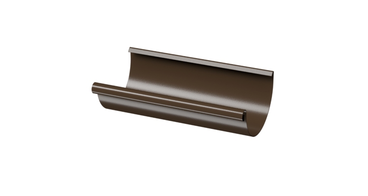 Желоб водосточный полукруглый 3 м Stal Premium, каштан