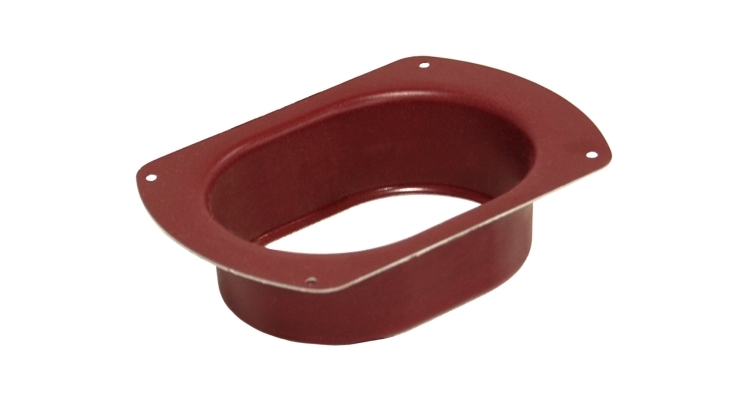 Воронка врезная 127 мм PE RAL 3005 красное вино